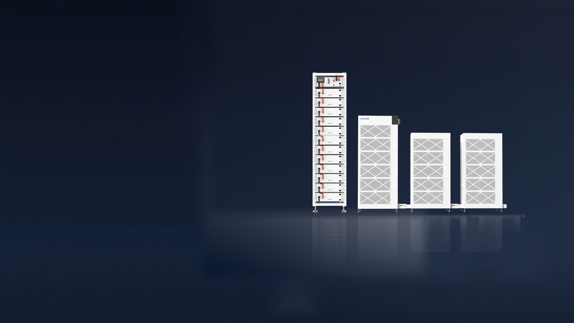 Apium high-voltage battery rack and cabinets